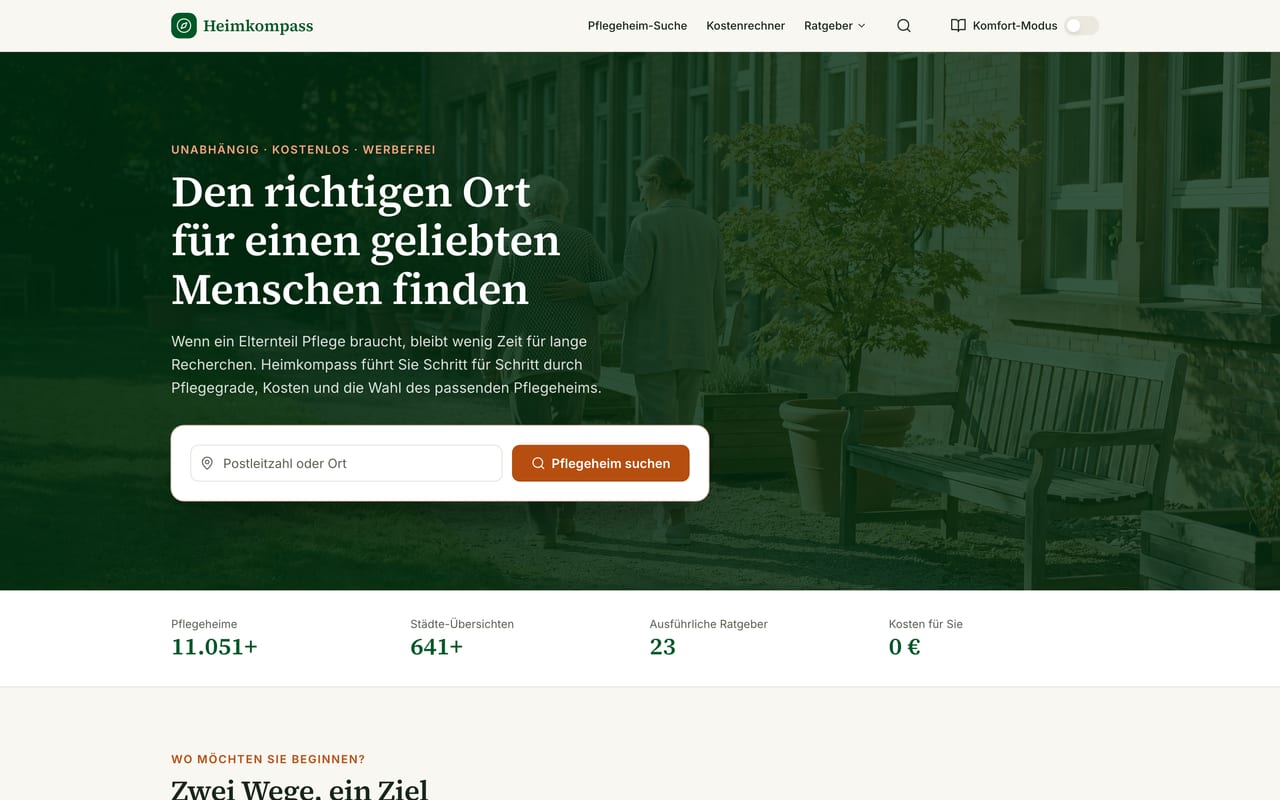 Screenshot von heimkompass