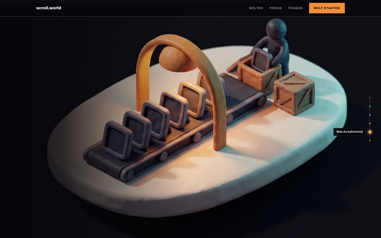 Screenshot von Scroll World